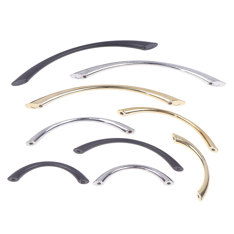 Ручка для двери шкафа из цинкового сплава, простая изогнутая ручка для ящика, многофункциональная ручка для гардероба, обувницы, мебельная фурнитура