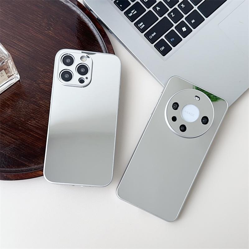Чехол для телефона со зеркалом для макияжа Для For Iphone 14 13 12 11 Pro Max Задняя крышка для For Iphone 15 16 17pro max plus Ударопрочный чехол