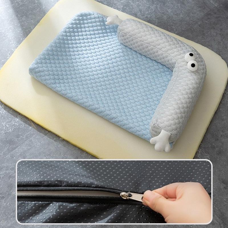 Summer Cooling Mat Sleeping Pad Pet Bed Mats Breathable And Absorbent Suitable For Small And Medium-Sized Cats And Dogs