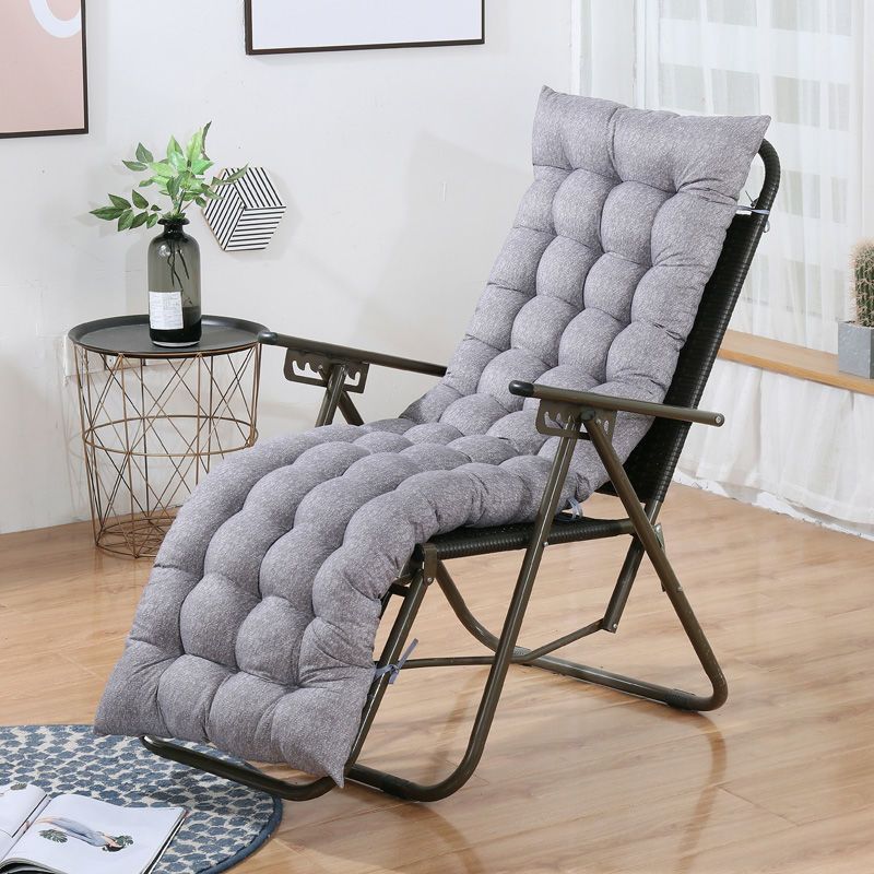 New Long Cushion Recliner Rocking Chair Cushion Thick Seat Cushion Rattan Chair Sofa Cushion Garden Chair Cushion Tatami Mat