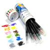 12 Colors Watercolor Brush Pens Set - Flexible Tip, Includes Water Brush & Travel Case