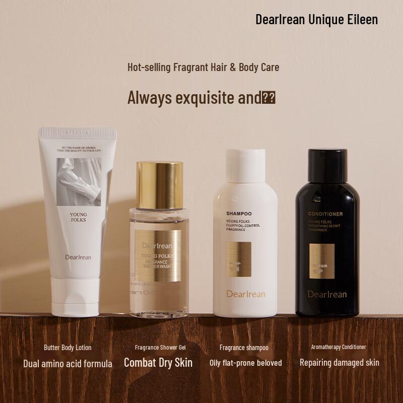 Dear Ilean 'My Youth' Scented Travel Bath & Hair Care Set