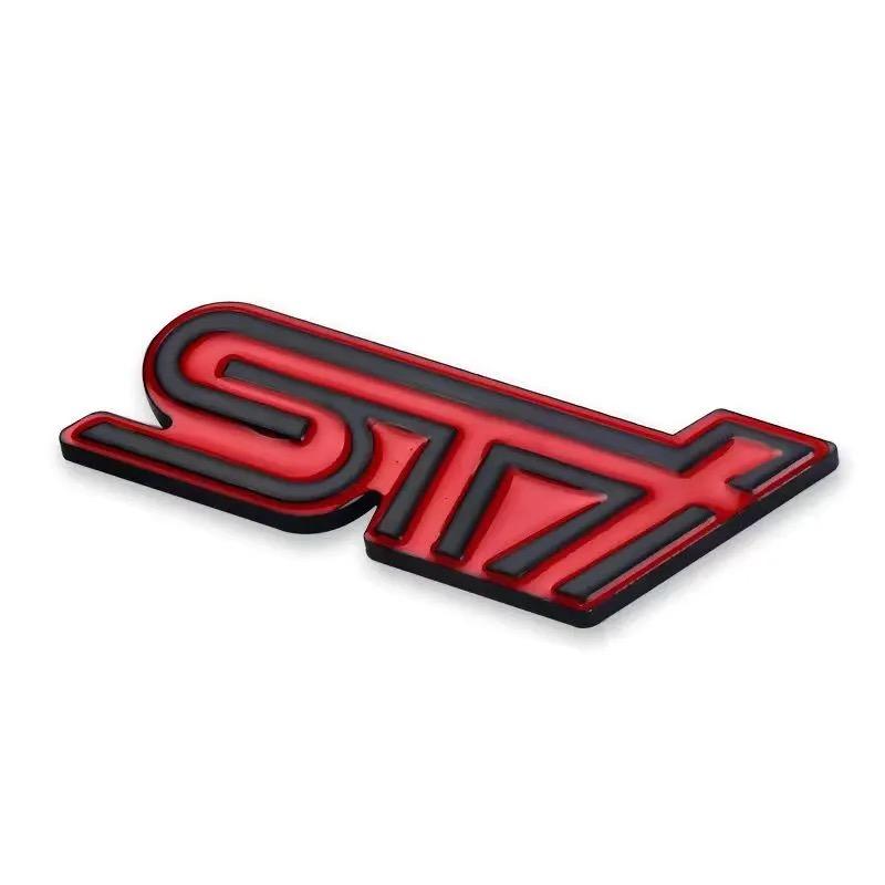 Custom STI Car Emblem Decorative Grille Badge Metal Rear Tail Decal For Subaru Forester impreza Outback Legacy Tribecacar WRC