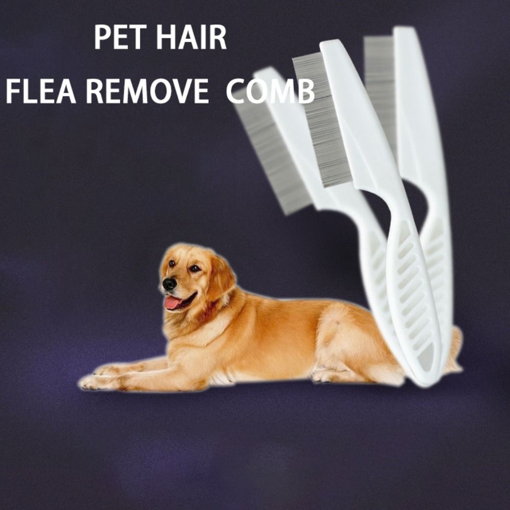 Stainless Pin Flea Comb 4Colors Pet Hair Brush Portable Pet Flea Removal Pet