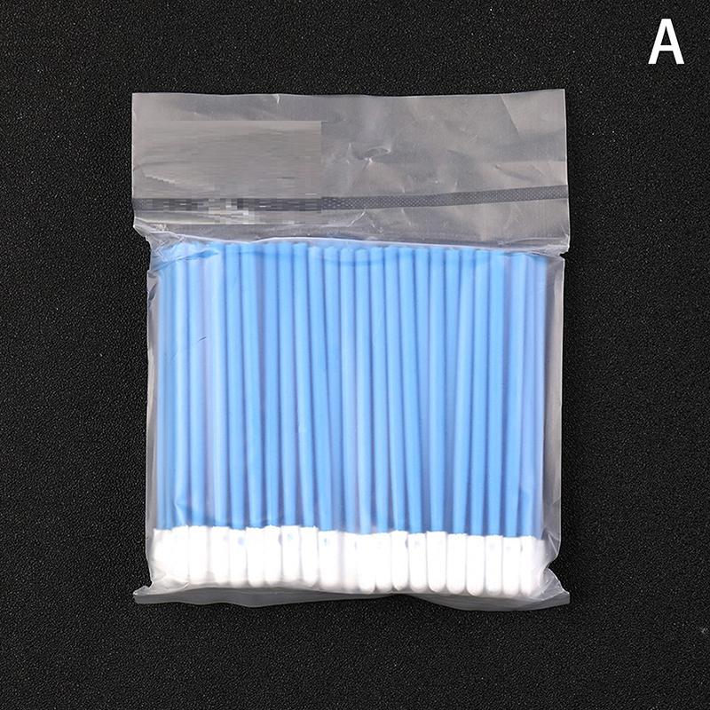 100 шт. Промышленные ватные палочки Нетканые Антистатические Удаление пыли Для Линзы фокусировки волоконного лазера и Защитных окон Инструменты для очистки