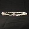 Beautiful Pearl Belts Fashionable White Beaded Pearl Ornament Belt Strong Elastic Cord Belts Woman's Dress Belts
