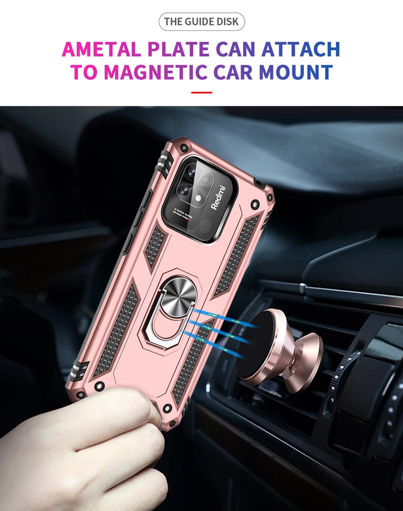 Бизнес противоударный чехол для Redmi 10C, чехол Redmi 10C, чехол-держатель с кольцом, чехол для телефона Redmi 10 C Redmi10 C 220333QAG Funda