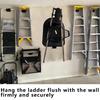 Вешалка для триммера, усиленная, настенная, для лестницы, прочный крюк для лестницы, крюк на стену гаража для кабелей, садовых инструментов, электроинструмента