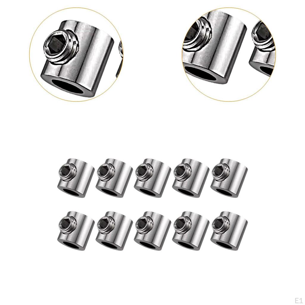 10 шт. зажимов для троса, зажим для крепления кронштейнов, фотографии универсального аксессуара, кабель блокировки