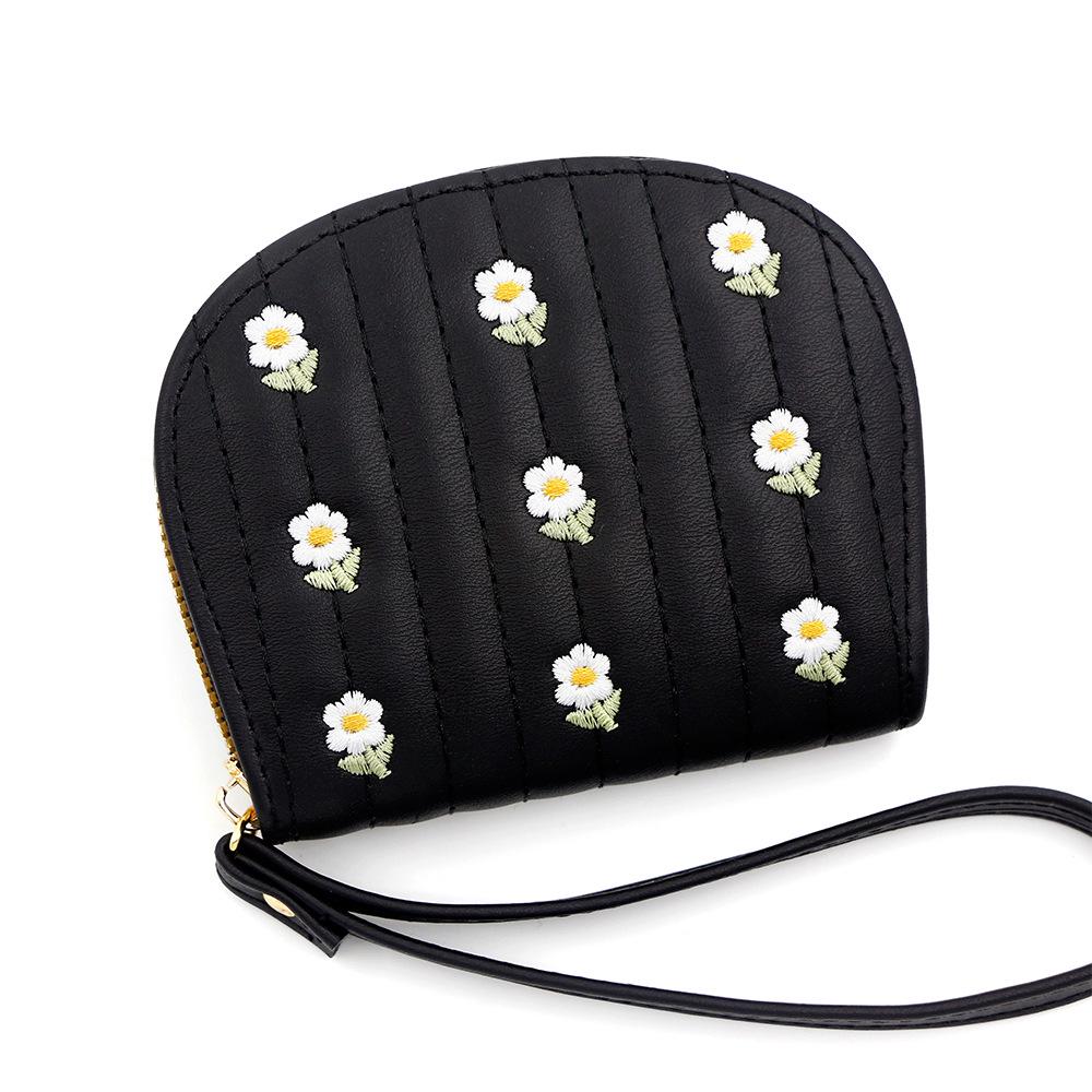 Простой и портативный кошелек для монет: Мягкая текстура личи, большая вместимость для мелочи и карт