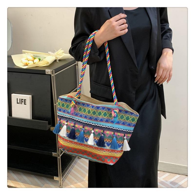 Bag Female Bag Ethnic Style Shoulder Bag Large Capacity Handbag