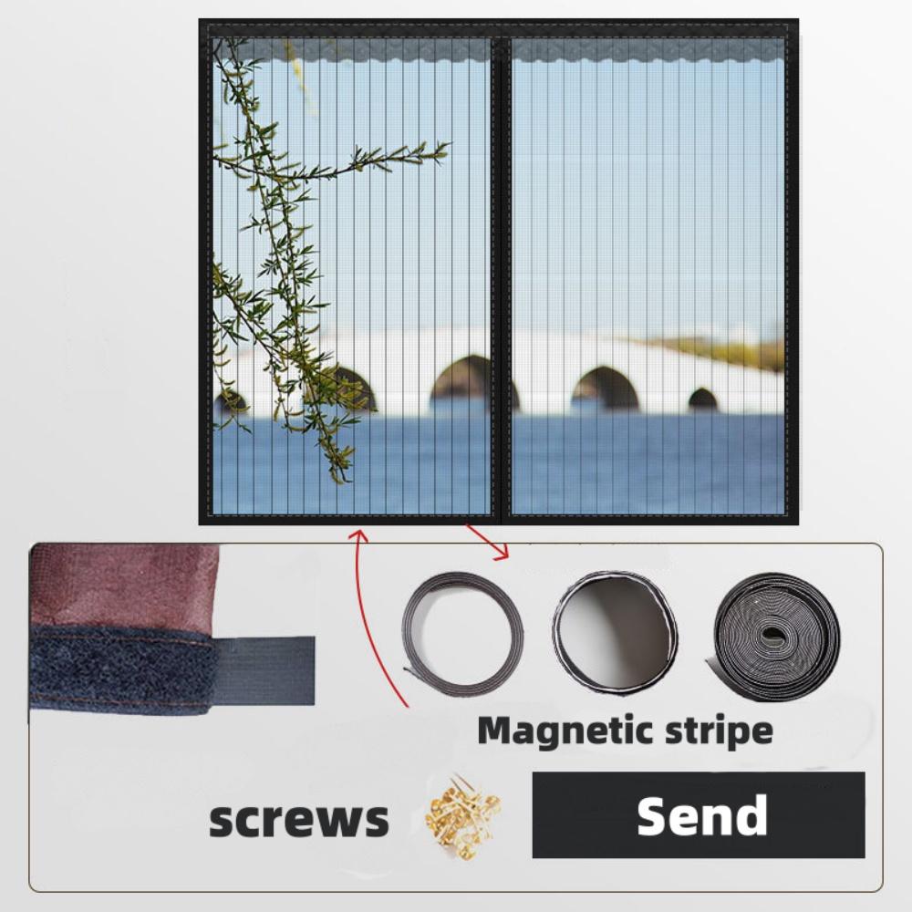 Антимоскитная сетка на окно Самоклеящаяся сетка Защита от мух и насекомых Сетка для окон DIY-нарезка Оконные шторы Бытовые аксессуары