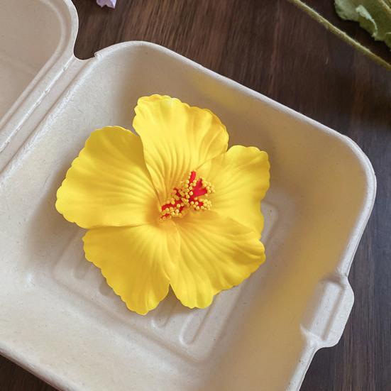 Hairpin Soft Strong Texture Lightweight Decorative Flower Hair Clip Realistic Flower Design Holiday Leisure Hair Pin