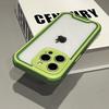 Heavy Duty Hybrid Bumper Armor Clear Case for iPhone 16 15 14 Plus 13 12 11 Pro Max Shockproof Hit Color Durable Cover