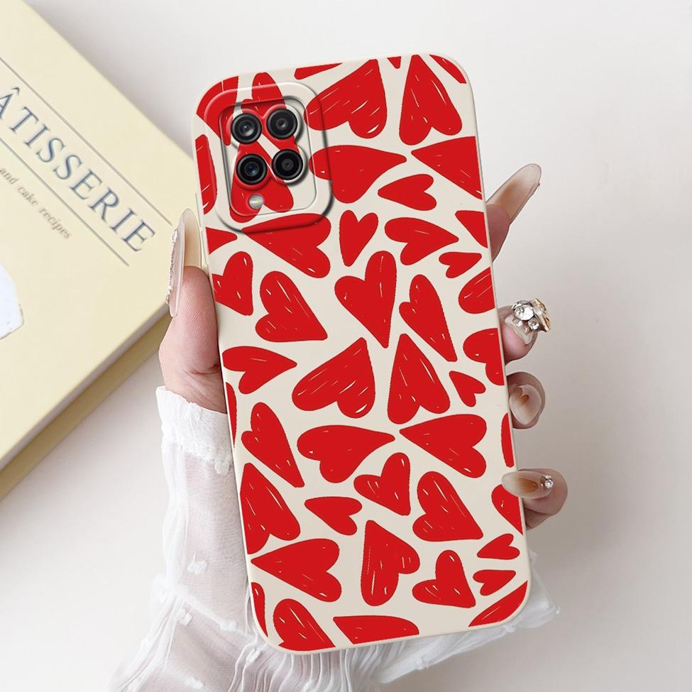 Чехол Funda для Samsung A12 Case A125F Силиконовый Милый Kawaii Роскошный Модный Цветочный Чехол для Телефона Samsung Galaxy A12 Ударопрочный