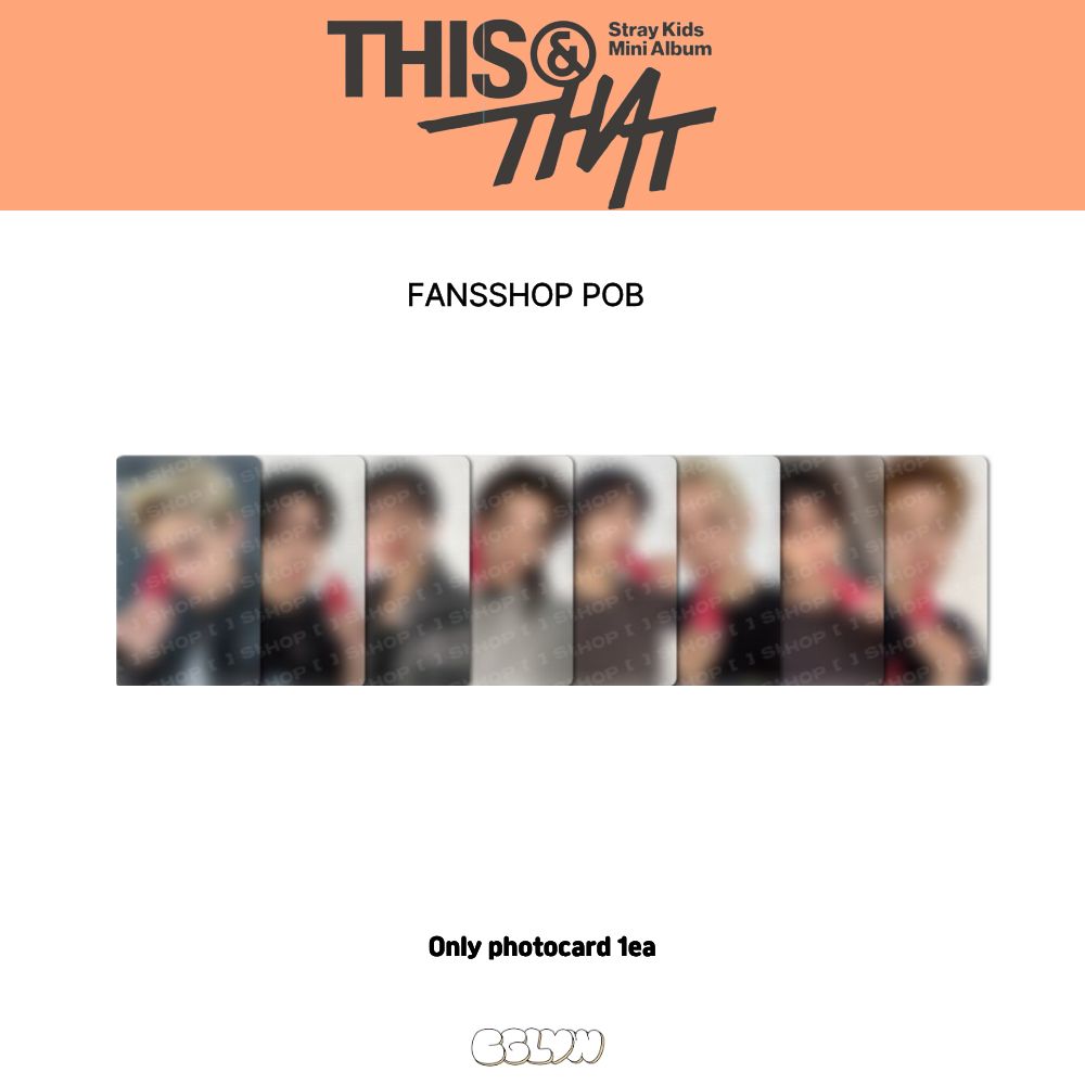 [Официальный] Мини-альбом Stray Kids THIS & THAT [ ] Фотокарточка POB