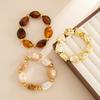 3 Pcs/Set Irregular Beaded Bracelets Bohemian Style Bangle Fashion Hand Chain  Women