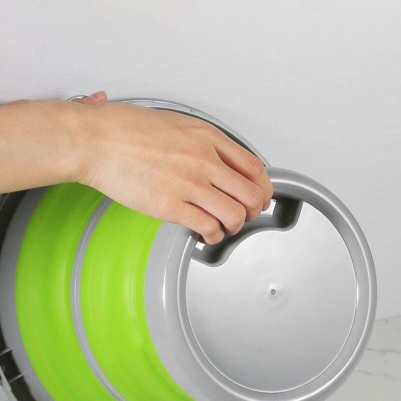 Складное ведро 5/10л, портативное складное ведро, силиконовое ведро для мытья автомобиля, ведро для уличной рыбалки, путешествия, лагеря, домашнее хранение