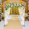 Wedding Arch Stand with Bases,Easy Assembly 6.6 X 6.6 Feet Square Garden Arch Metal Abor for Weddings Party Event Decoration