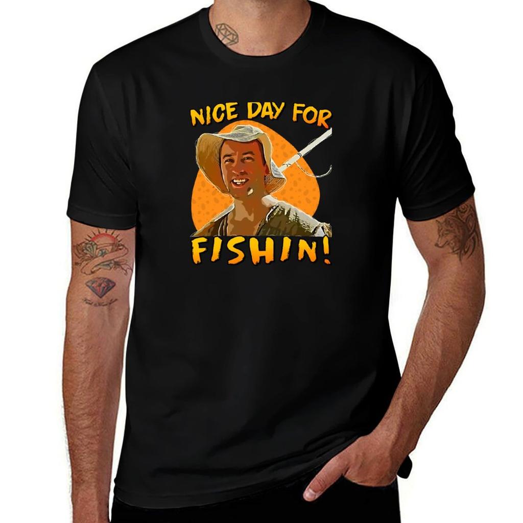 Nice Day For Fishin Viva La Dirt League Tshirt Funny T Shirts Unisex Funny T Shirts Cotton Anime Tshirt Tshirt