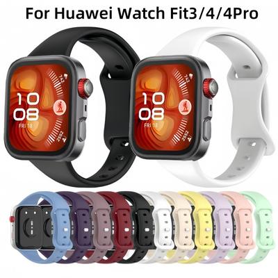 Силиконовый ремешок для Huawei Watch Fit 4 3 4Pro Мягкий ТПУ браслет для замены браслета для HW fit4 fit3 Ремешок для смарт-часов correa