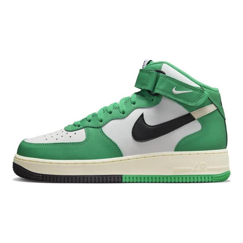 Nike Кроссовки Air Force 1 Mid LV8 Split Белые/Стадионно-зеленые DZ2554-100