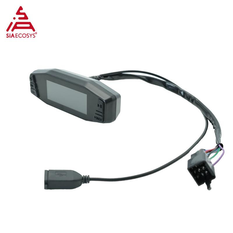 SiAECOSYS New 3.13inch TFT SCJ313 Speedometer CAN BUS and One-Lin Protocol for Electric Motorcycle Long Gauge Adjustable Display