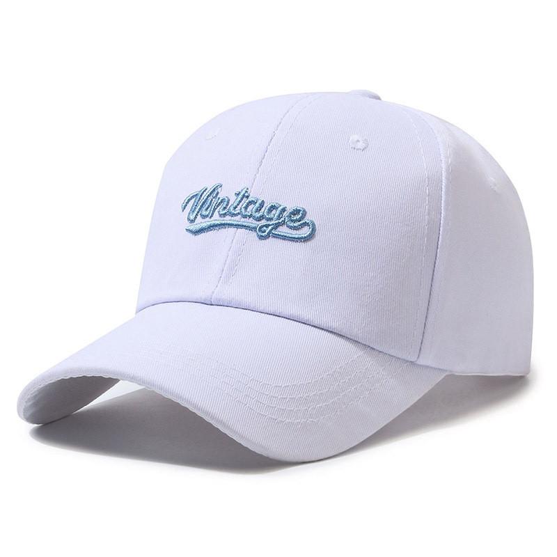 Vintage Embroidery Letter Baseball Cap Outdoor Breathable Peaked Gifts Caps