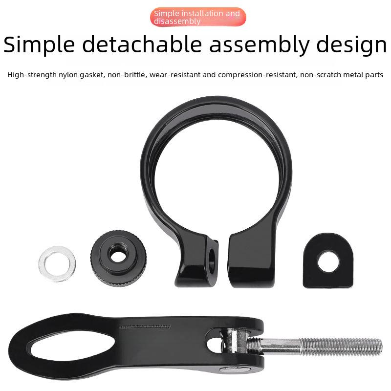 Mountain Bike Quick Release Seat Tube Clamp Road Bicycle 34.9mm Seat Tube Clamp Seat Cushion Lock Seat Post Fixed Buckle(Red 31.8mm, Quick release se