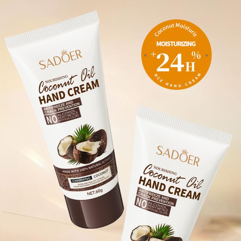 Крем для рук с кокосом SADOER Увлажняющий увлажняющий крем для рук против сухих трещин
