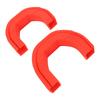 2PCS Tow Hooks Covers Car Front Bumper Silicone Sleeve Protector Exterior Decoration Replacement