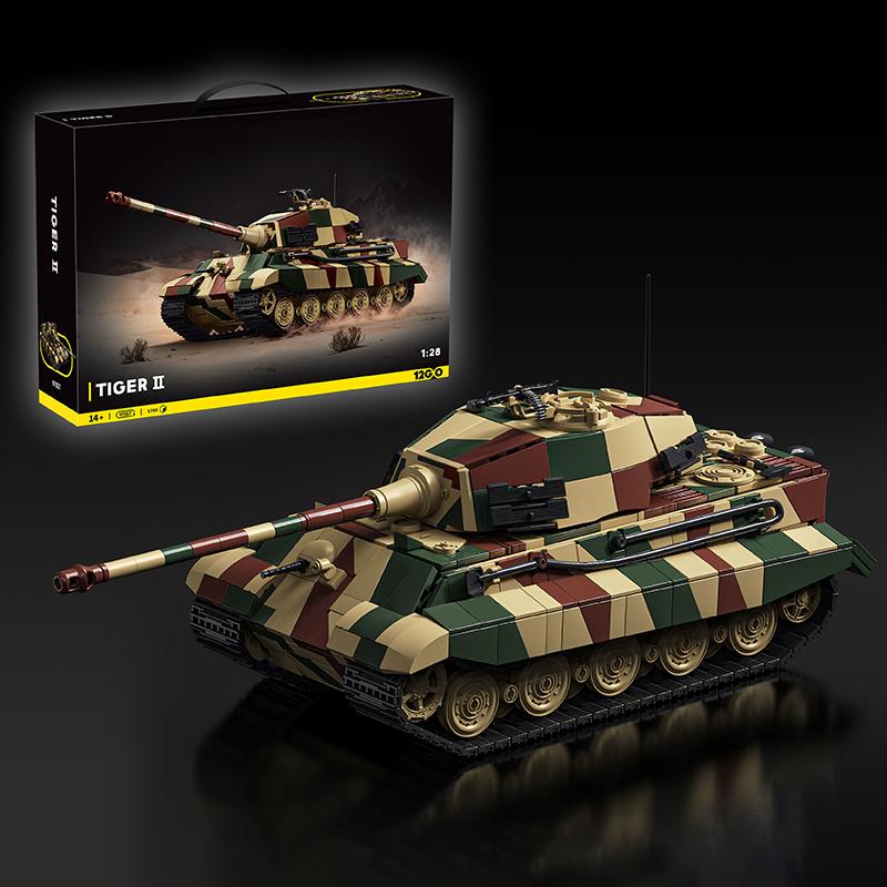 Военный Тяжелый Танк Королевский Тигр 2 Строительные Блоки MOC Армейская Бронетехника DIY Сборка Кирпичики Образовательная Игрушка Подарок для Взрослых 1780шт