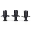 50Pcs 8Mm Auto Car Bumper Fender Retainer Push Black Plastic Clips Fasteners