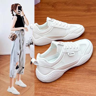 Белые туфли, летние новые женские туфли Ins Students Street Shot Platform Casual Sneakers