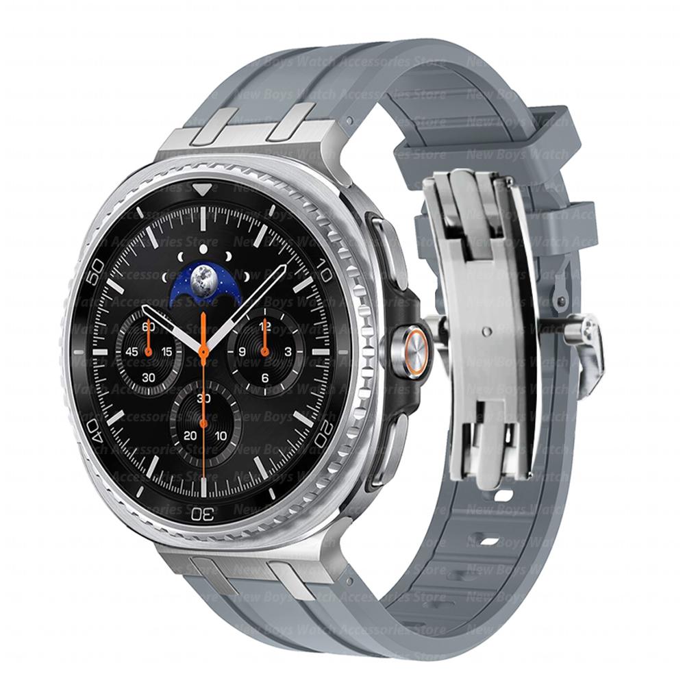 Силиконовый ремешок для Samsung Galaxy Watch 8 Classic 46 мм 8 40/44 мм Спортивный мужской ремешок для Samsung Galaxy Watch Ultra 2025 47 мм Браслет