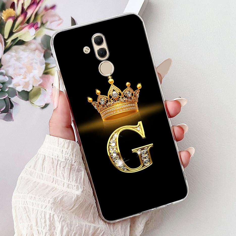 For Huawei Mate 20 Lite Case SNE-AL00 Stylish Crown Letters Cover Soft Slim Phone Case For Huawei Mate 20 Pro Mate20 Lite Fundas