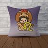 Cute MMonchhichi Pillow Case For Car Sofa Decorative Home Doublesided Print Plush Square Throw Pillow Cushion Cover