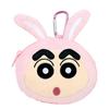 T's Factory Crayon Shin-chan Plush with Carabiner Zipper Mascot Pouch Transformation Shin-chanRabbit Size: Approx. H140 X W120 X D55mm KS-5546155US