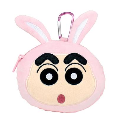 Плюшевая игрушка T's Factory Crayon Shin-chan с карабином, маскот-кошелек на молнии, Трансформация Шин-чанКролик Размер: приблизительно. В140 x Ш120 x Г55мм KS-5546155US