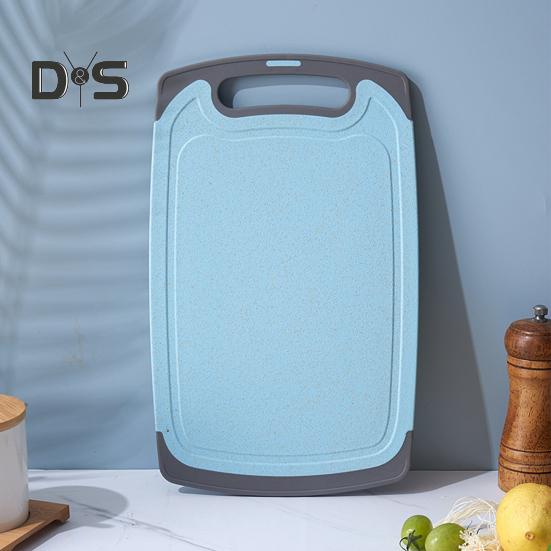 Двусторонняя разделочная доска для овощей и мяса с канавками Удобная ручка с нескользящим покрытием Необходимая кухонная вещь для гурманов и шеф-поваров