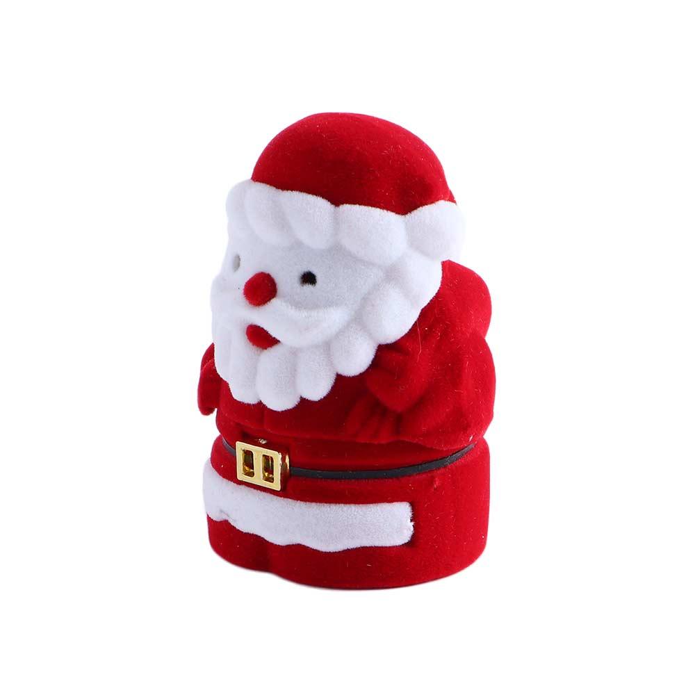 1Pc Organizer Box Storage Box Jewelry Case Display Santa Velvet Box Ring Case Jewelry Ring Box Case