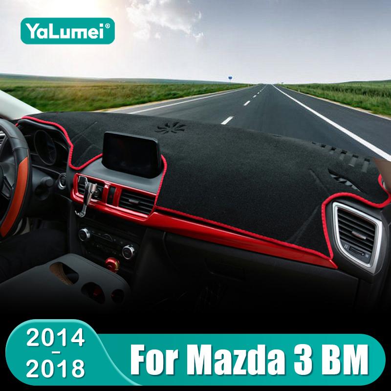 Для Mazda 3 BM BN Axela 2014 2015 2016 2017 2018 Автомобильная Накладка на Панель Приборов Солнцезащитный Коврик на Панель Приборов Аксессуары