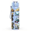 1PC Diverse Construction Vehicle Group Print 750ml Color Plastic Sports Water Bottle Leakproof Flip Straw Lid Suitable for Sports Office Home Use