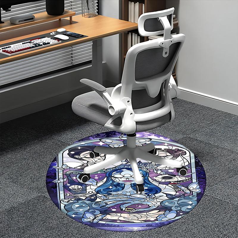 Zombie Bride Horror Theme Chair Mat Round Carpet - Home Decor, Sofa Rug, Office Mat, Gift for Any Room0219b