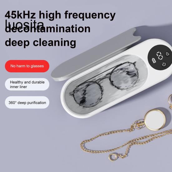 Ультразвуковой очиститель 300 мл, глубокая очистка 45 кГц, низкий уровень шума, высокочастотная стиральная машина для очков, колец, сережек, ожерелий, ремешок для часов