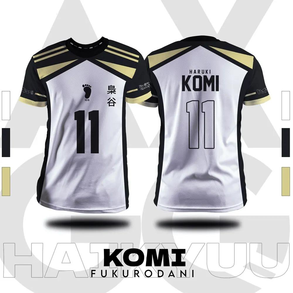 Haikyuu Fukurodani мультфильм аниме косплей мужской трикотаж летний короткий рукав детская унисекс футболка топ 2024 новая мода женская футболка