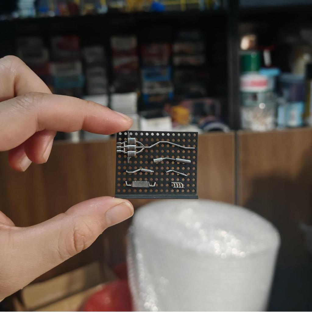 1/64 Настенная модель выставочного стенда с выхлопными трубами DIY Аксессуары для сцены Креативный декор Универсальные принадлежности Реалистичный