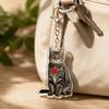 Acrylic Animal Motif Keychain Pigeon Hanging Ornaments Small Cartoon Cat Pendant  Gift