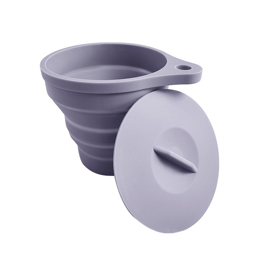 Складная силиконовая заварочная воронка Leeseph, многоразовый держатель фильтра для кофе и чая, складное ситечко для заваривания чая для путешествий, кемпинга