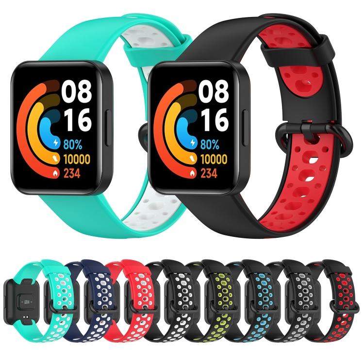 Двухцветный смешанный силиконовый ремешок для часов Xiaomi Redmi Watch 2 Lite